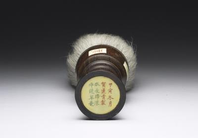 图片[3]-Bulbous-handled wooden writing brush, attributed to He Lianqing. Qing dynasty (1644-1911).-China Archive